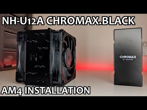Noctua NH-U12A Chromax.Black & NA-HC7/NA-HC8 Heatsink Covers - AM4