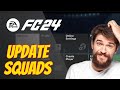How to update squads in fc 24