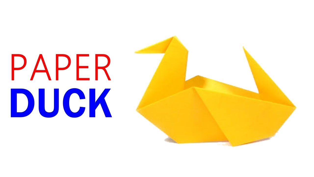 Create your own paper duck