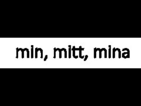Svenska lektion 227 Min, mitt, mina