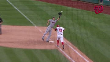 MIN@WSH: Espinosa scores tying run on throwing error