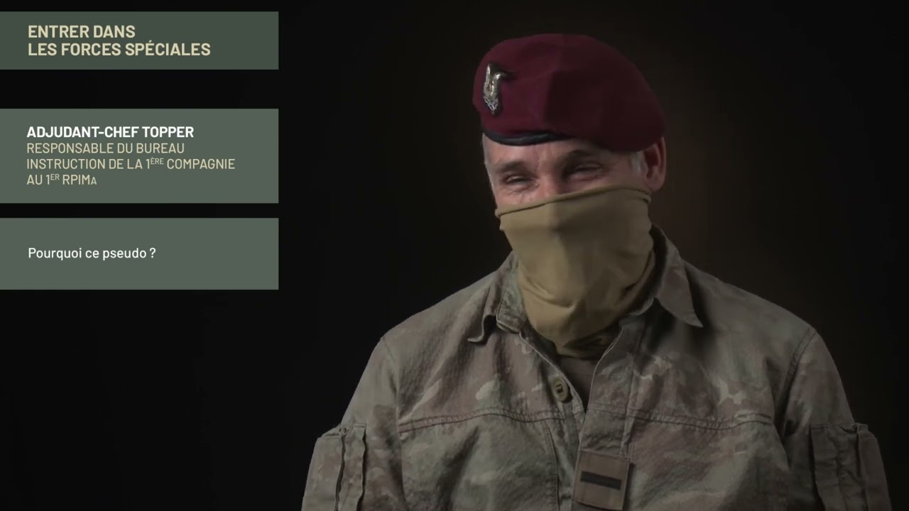Forces spéciales : extrait interview adjudant-chef Topper