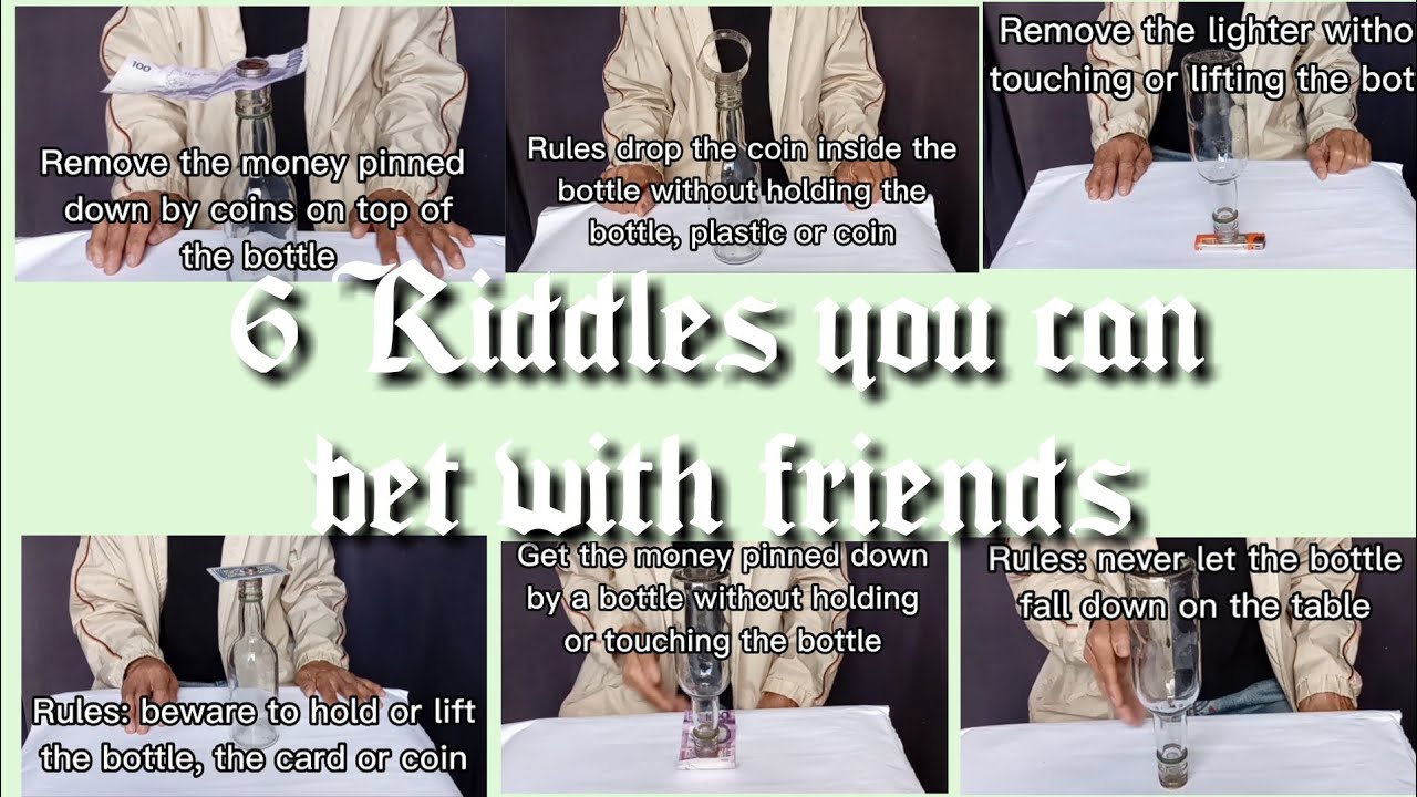 6 Riddles to bet for fun with your friends/@SirJeff