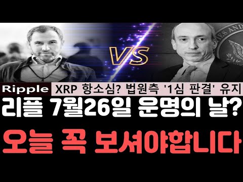 리플전망 리플 XRP 폭등랠리가 시작된다 법원측 재판부 1심판결 그대로유지 소식 오늘 영상은 꼭 보셔야합니다 리플전망 리플호재 리플급등 리플코인 리플소송 리플시세 