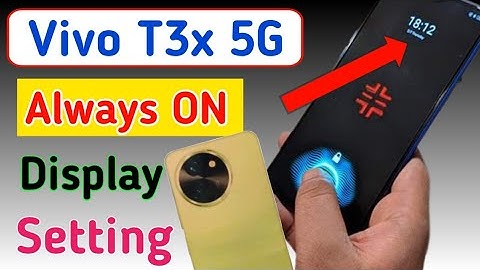 Vivo t3x 5g me always on display kaise on kare / how to enable always on display setting in Vivo //