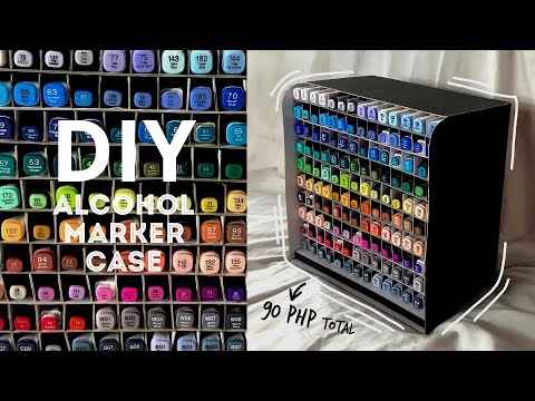 DIY Alcohol Marker Storage Case using cheap materials