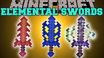 Minecraft: ELEMENTAL SWORDS (UPGRADE SWORDS, SPECIAL EFFECTS, & MORE!) Mod Showcase