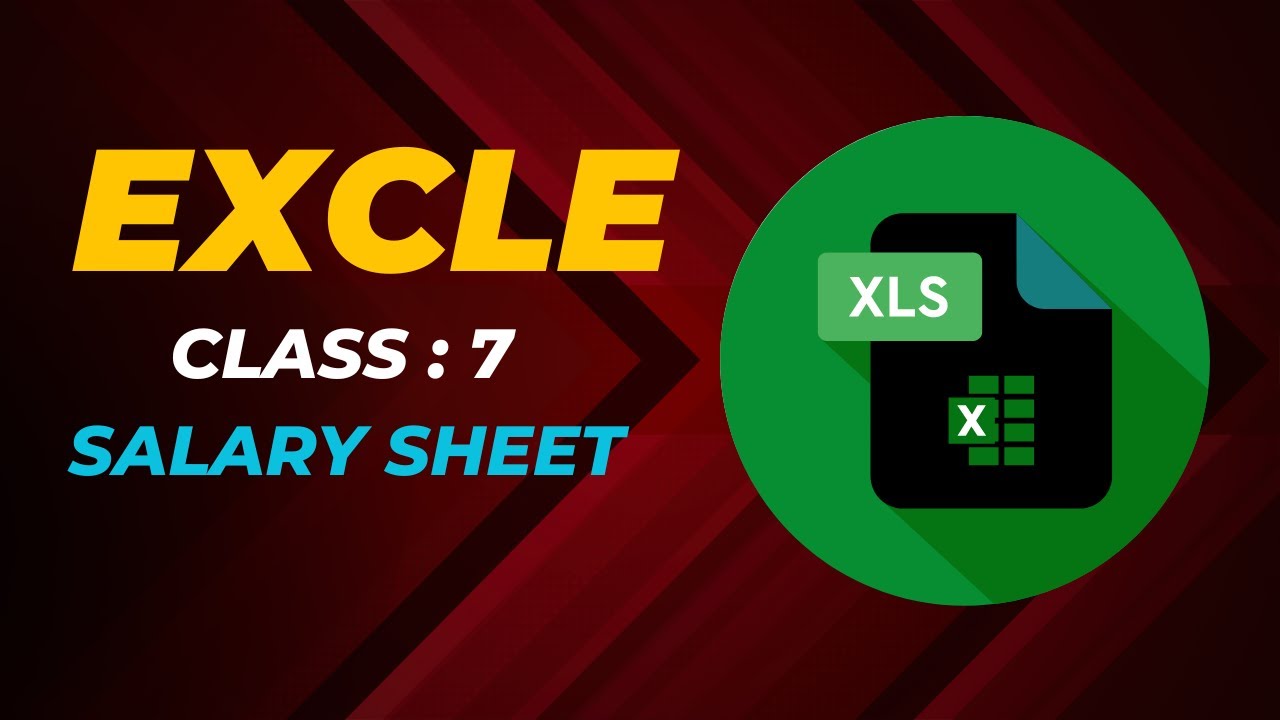 bengali-excel-course-with-anik-excel-class-7-salary-sheet-youtube