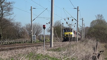 Greater Anglia 90008 passing Marks Tey