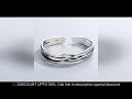 New Retro Wave Braided Bracelets 925 Sterling Silver Jewelry Personality Geometric Exquisite Opening
