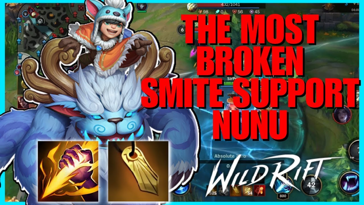 WILD RIFT: MY HIGHEST WINRATE STRATEGY NUNU SMITE SUPPORT IS STILL ...