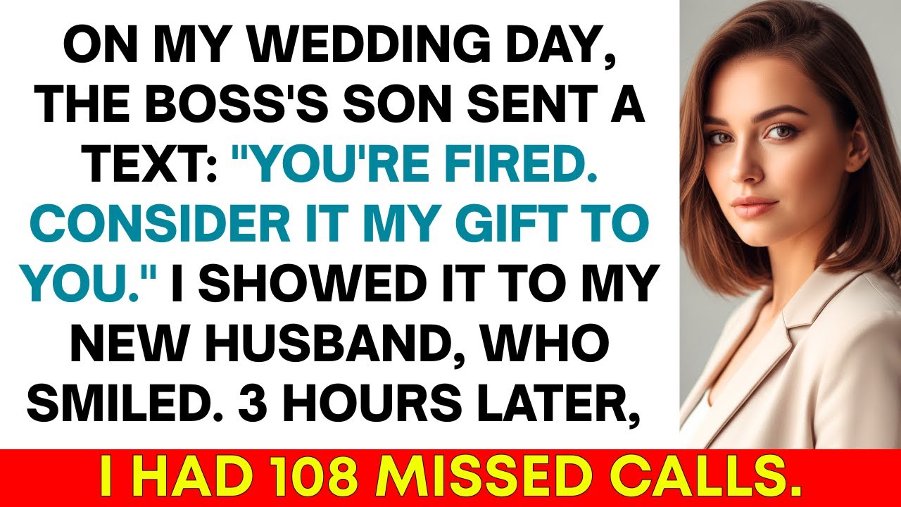 My Boss's Son Fired Me On My Wedding Day: 
