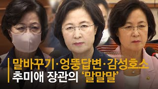 "이상화도 아들과 같은 병" "소설쓰네" 추미애의 아들 논란 어록