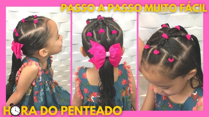 PENTEADO CABELO CACHEADO penteado infantil-#96 * soft girl