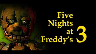 Live |I'm The Best At FNAF 3 IN THE WORLD