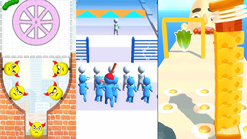 Gun Clash Vs Sandwich Runner Vs Draw To Smash | Android Ios | All Levels