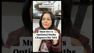 Must do vs optional maths chapters for NDA . #ssb #army