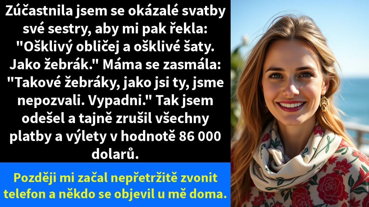 Zúčastnila jsem se okázalé svatby své sestry, aby mi pak řekla: 