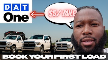 How To Book Your FIRST HOTSHOT Load In 2025 with a NEW Authority STEP BY STEP Using DAT ONE 