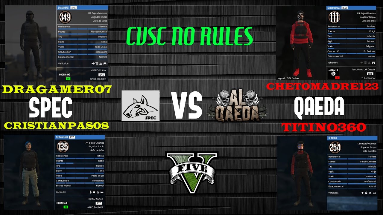 Gta V Spec Vs Qaeda No Rules Crew Vs Crew 2 Youtube 
