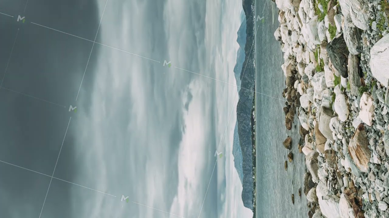 Alesund Islands, Norway. Vertical Footage Video. View Of Giske Island And Ellingsoya Or Ellingsoy