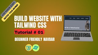 How to make responsive navbar in Tailwind CSS | Responsive Website Design for Beginners part-1|
