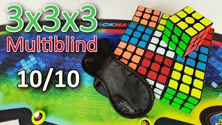 Speedcubing: 10/10 MultiBLD in 53:34.31 (PB)