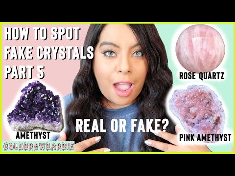 How to tell the difference between a real crystal and a fake