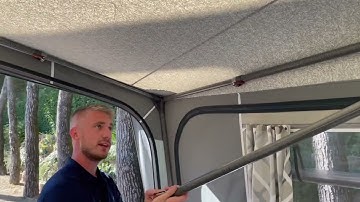 Rafter pole positioning in awnings  (English)