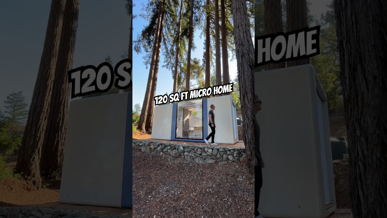 I Toured a 120 square foot PREFAB HOME in the Forest 