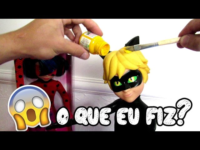 Cat Noir DESMONTADO Miraculous Ladybug! Olha Só No Que Deu! Peter Toys 