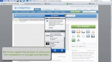 Install the novoseek widget (on blog, iGoogle, Netvibes, Ning, etc)
