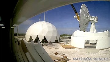 Raising a radome in 6 minutes
