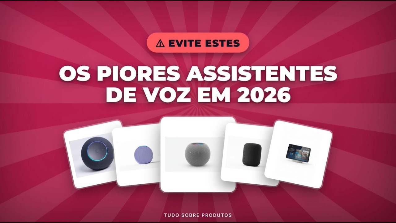 Capa: CUIDADO! Os Piores Assistentes de Voz de 2026 que você NÃO deve ter!