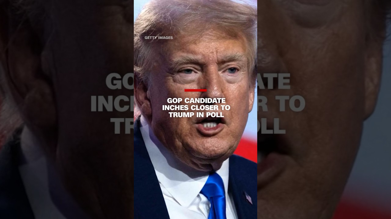 GOP candidate inches closer to Trump in poll