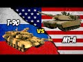 T-90 vs M1-Abrams | ¿Cuál es el TANQUE más PODEROSO? | Rusia vs EE.UU