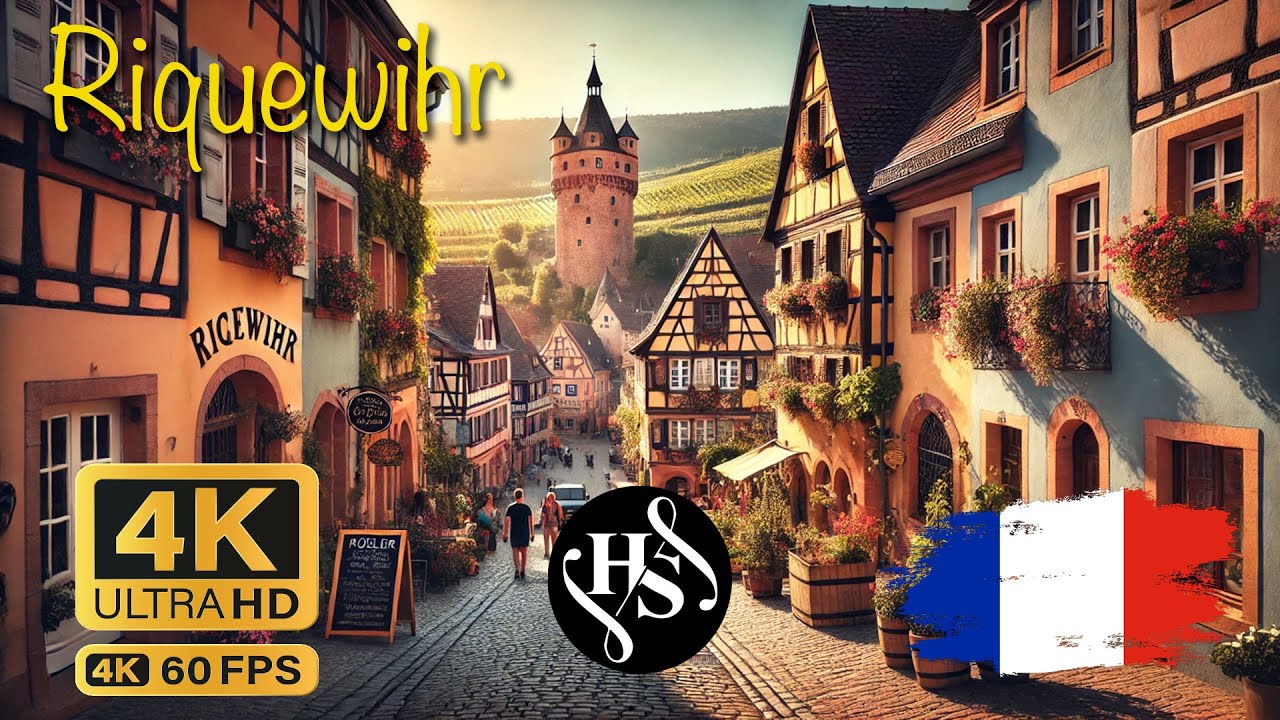 🏰 Riquewihr Walking Tour | Fairytale Village on the Alsace Wine Route 🇫🇷🍷