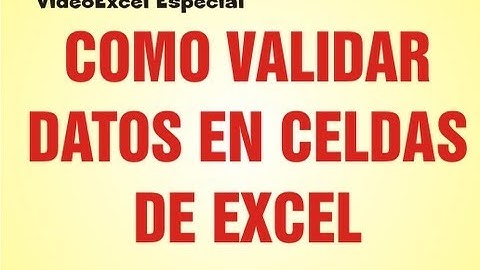 VALIDACION DE DATOS EN CELDAS EN EXCEL-- TUTORIAL DE EXCEL 5