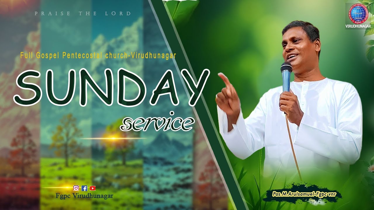 🔴LIVE | 2026 JAN-25 SUNDAY SERVICE | FGPC VNR | Pr. M.ARUL SAMUEL |FGPC VNR