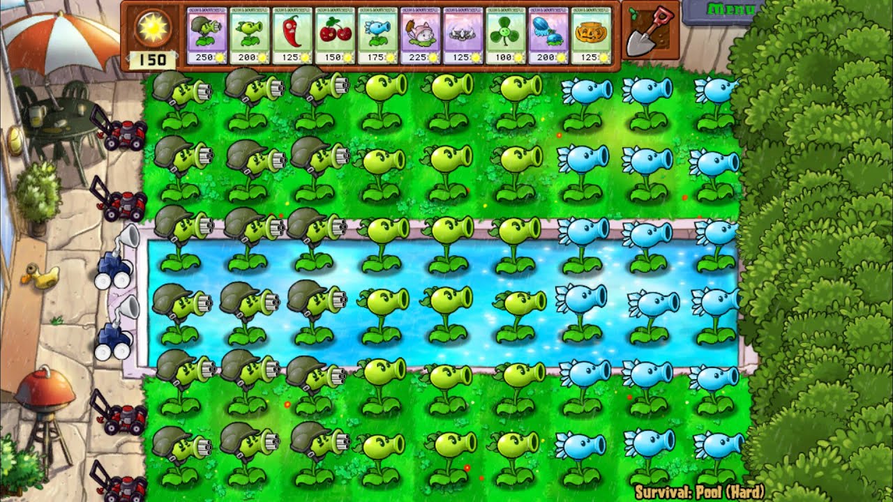 Plants vs Zombies Hack - All Pea PvZ vs Gargantuar Battlez - YouTube