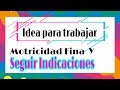 Autismo - Seguir Indicaciones y Trabajar Motricida Fina