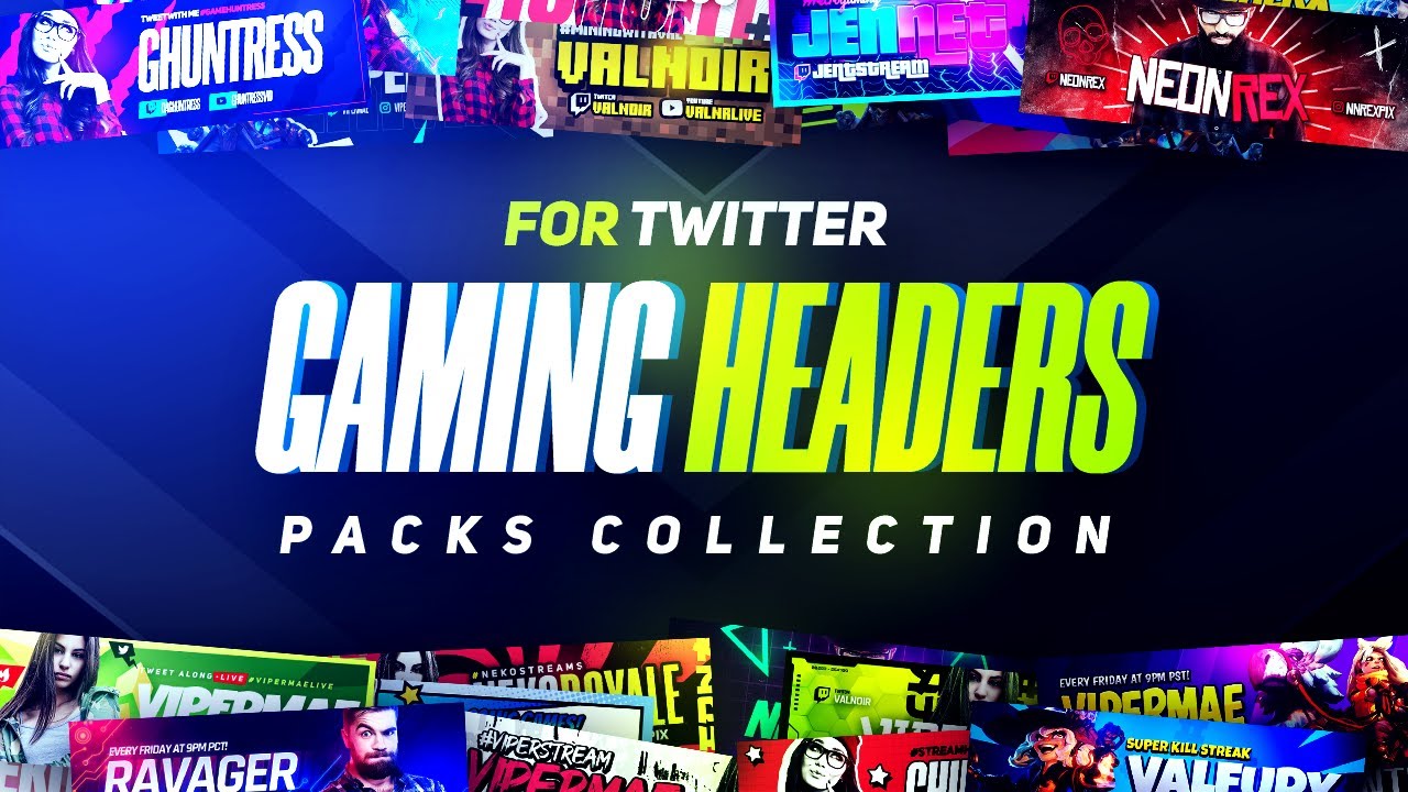 Gaming Twitter Headers Showcase + FREEBIE!