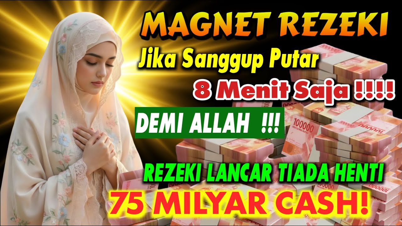 MasyaAllah‼️ Baru Putar Sebentar, Rezeki Datang ke Rumah Lewat Malaikat Mikail~Dzikir Pembuka Rezeki