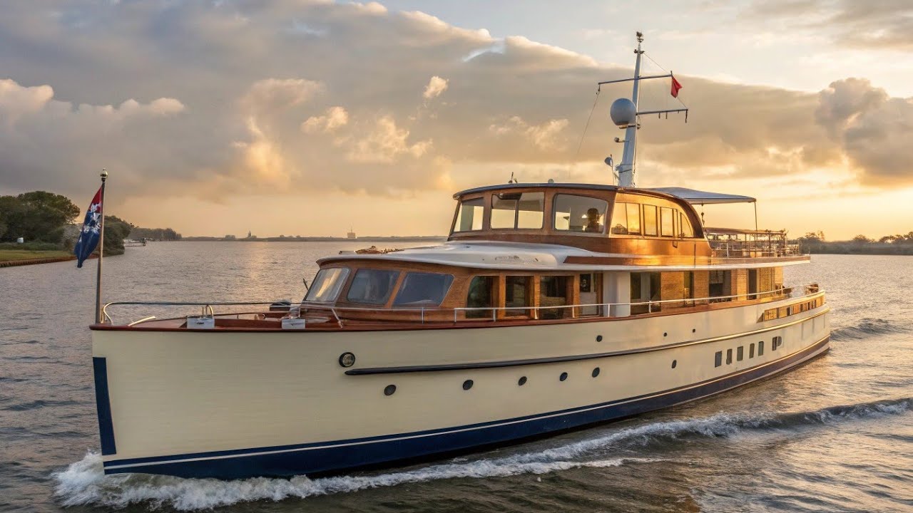Почему эта винтажная яхта до сих пор привлекает внимание | Super van Craft Twin Screw