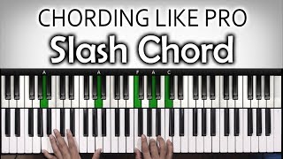 Video thumbnail of "Chord Chord Keren #4 | SLASH CHORD  | Belajar Piano Keyboard"