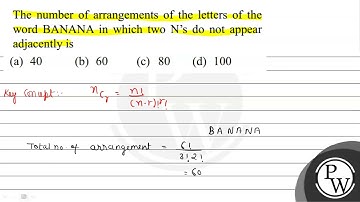 The number of arrangements of the letters of the word BANANA in which two N