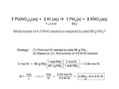 Molarity and Stoichiometry 2 - YouTube