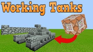 Minecraft Bedrock Edition Command Block Tutorial Tanks Creation