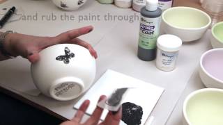 How to use silkscreens on ceramics