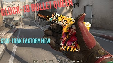 CS GO GLOCK-18 Bullet Queen Factory New, Stat-Trak Showcase! Prisma 2 Collection!
